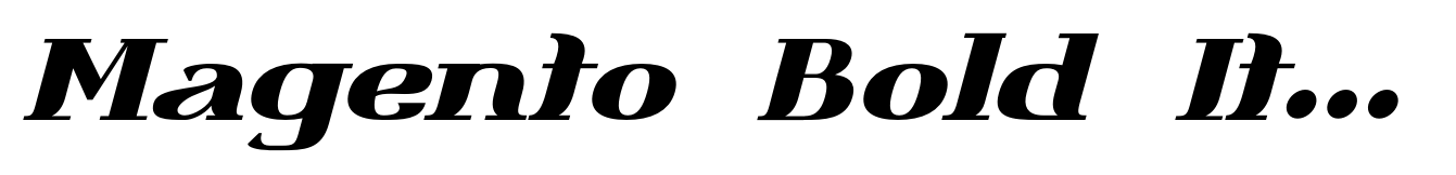 Magento Bold Italic
